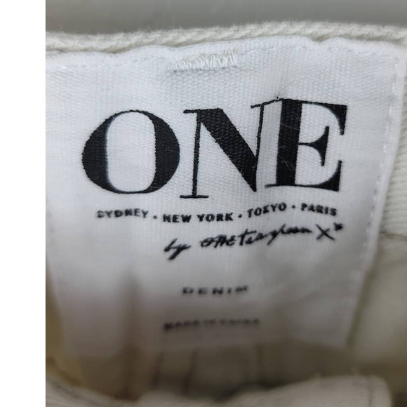 One By One Teaspoon Junk Yard White Turquoise Button Fly Frayed Hem Skirt 25 - Picture 8 of 9